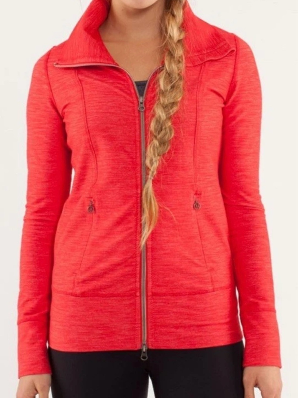 lululemon Red Daily Yoga Full-Zip Jacket